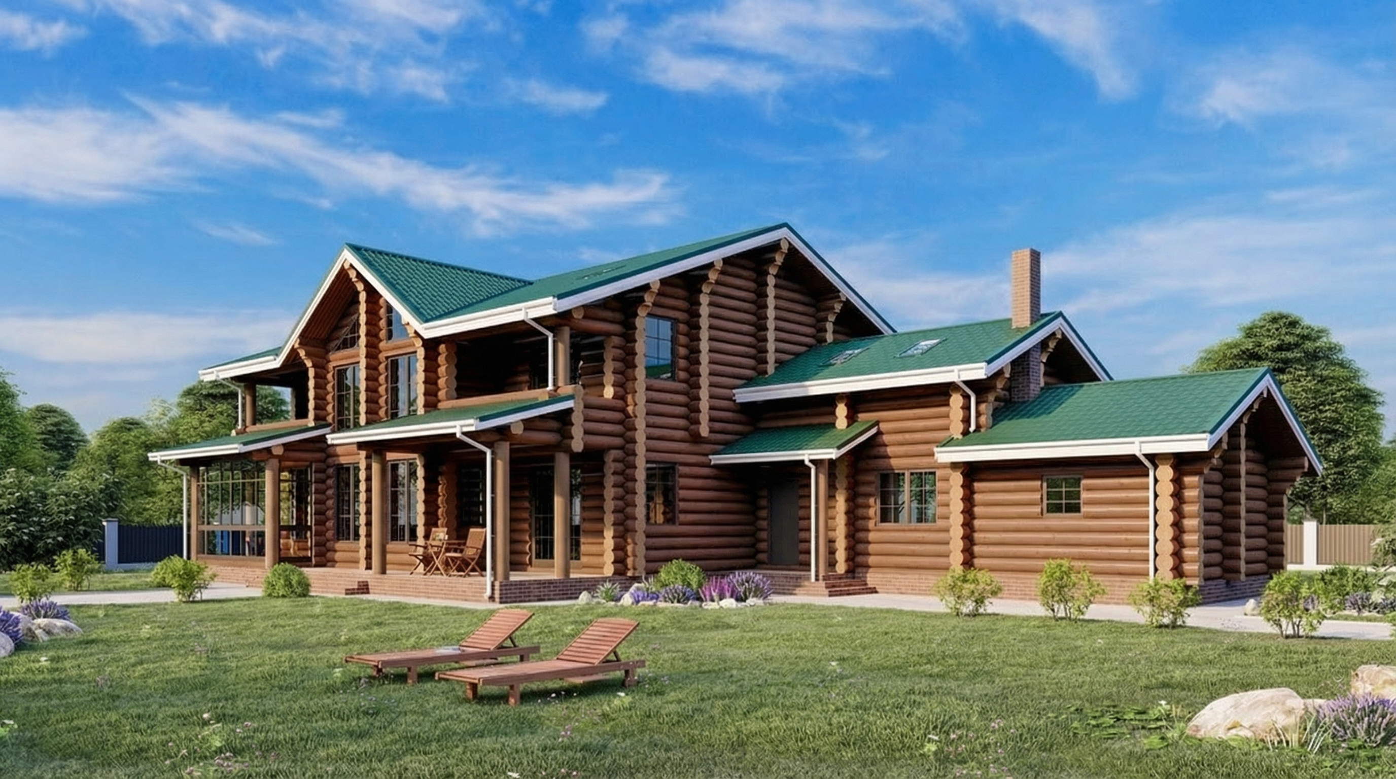 Дом из бревна VZ-132  